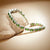 11.08 Carat Genuine Chrome Diopside & White Topaz Bracelet in Sterling Silver - 7"