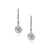 1/2 Carat Diamond Dangle Earrings in 10K White Gold