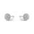 1/4 Carat Diamond Halo Stud Earrings in 10K White Gold