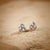 Diamond Accent Knot Earrings in Sterling SIlver