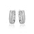 1/3 Carat Diamond Hoop Earrings in Sterling Silver