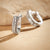 1/2 Carat Diamond Hoop Earrings in Sterling Silver