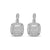 1/3 Carat Diamond Dangle Earrings in Sterling Silver