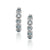 3.00 Carat Genuine Aquamarine & White Zircon Hoop Earrings