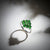 2.19 Carat Genuine Chrome Diopside Cluster Ring in Sterling Silver ring