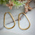 Teardrop Gold Earrings in 9K Yellow Gold