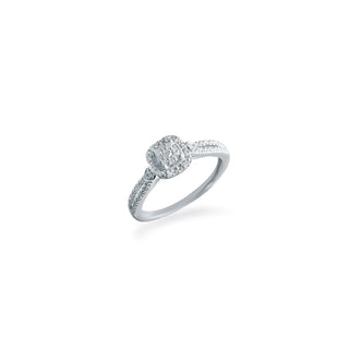 1/6 Carat Promise Diamond Ring in Sterling Silver