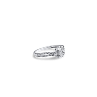 1/6 Carat Promise Diamond Ring in Sterling Silver