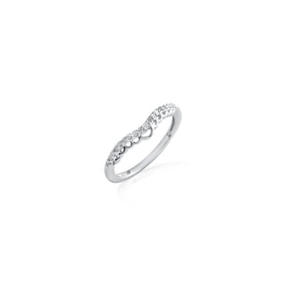 1/8 Carat Enhancer Diamond Band Ring in Sterling Silver