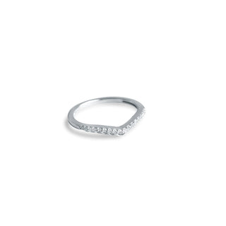 1/8 Carat Enhancer Diamond Band Ring in Sterling Silver